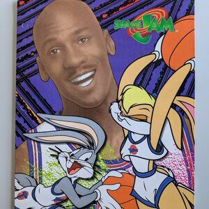 Vintage 90's Michael Jordan Space Jam Bugs Bunny Stuart Hall Folder